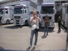 In front of Mclaren Motorhome